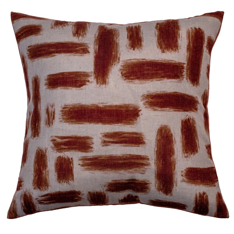 Blarwood Abstract RUST Sqaure Throw Cushion