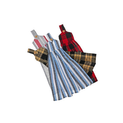 Cotton Plaid Waffle Tea Towel Kitchen Towel