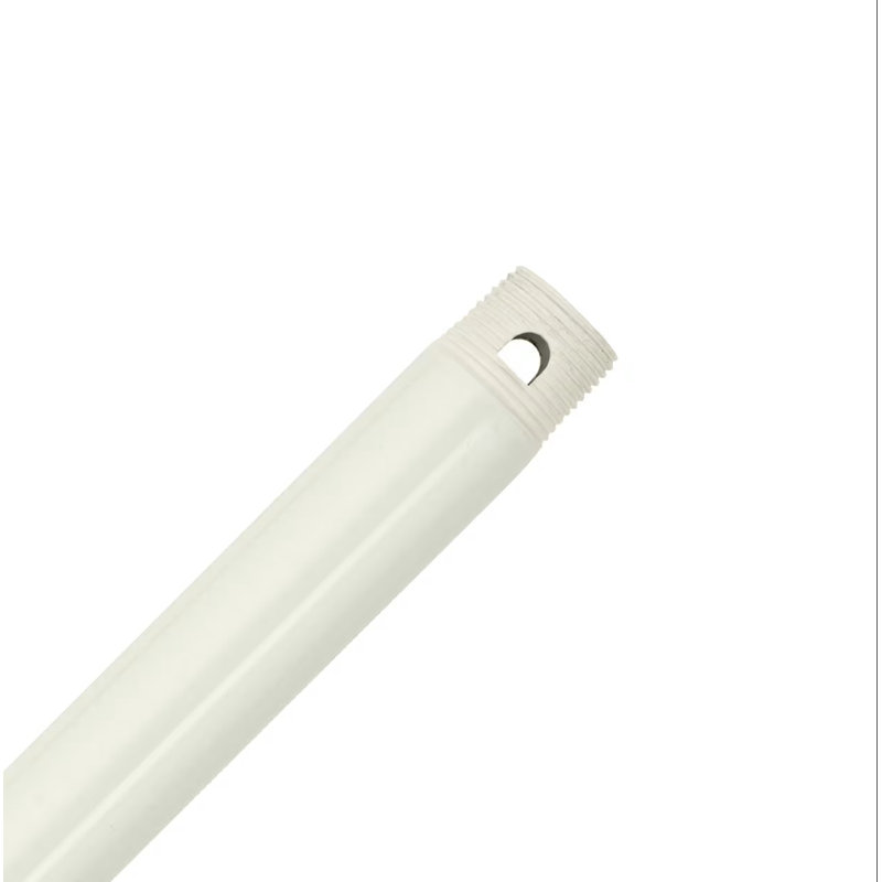 Tige d'extrémité filetée en acier, H 12 po x l 1,25 po x P 1,25 po, Blanc