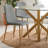 Folmar 4 - Person Dining Table Sets With 39.5'' Round Table & 4 Upholstered Fabric Chairs-95092233