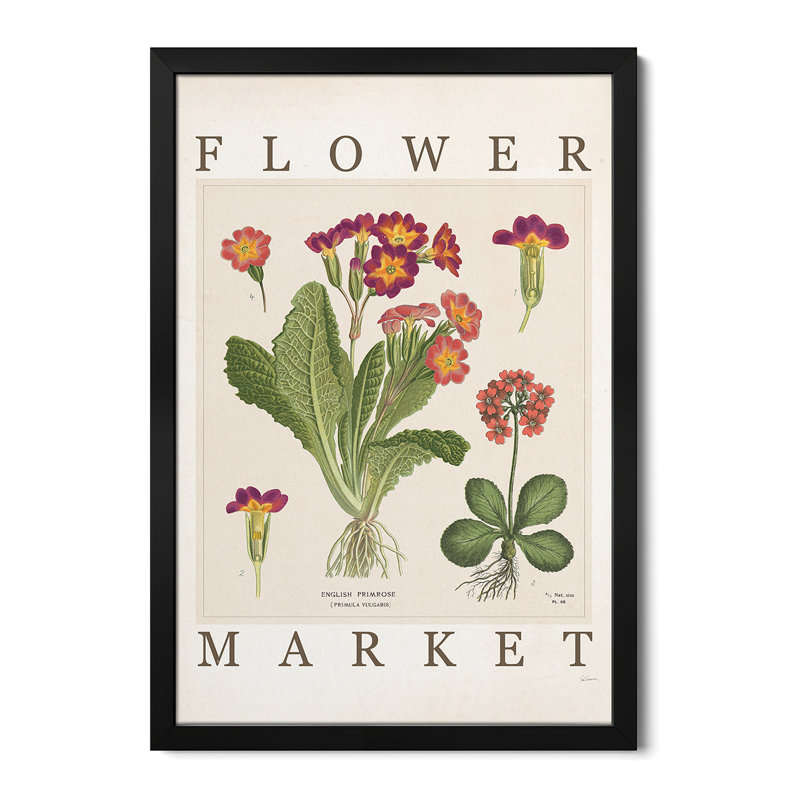 Tableau de marché aux fleurs II - reproduction d'art murale - affiche de galerie, H 24 po x l 16 po