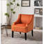 Chaise d'appoint rembourrée en mousse et à ressorts sinueux pour la salle à manger de la chambre à coucher du vestibule