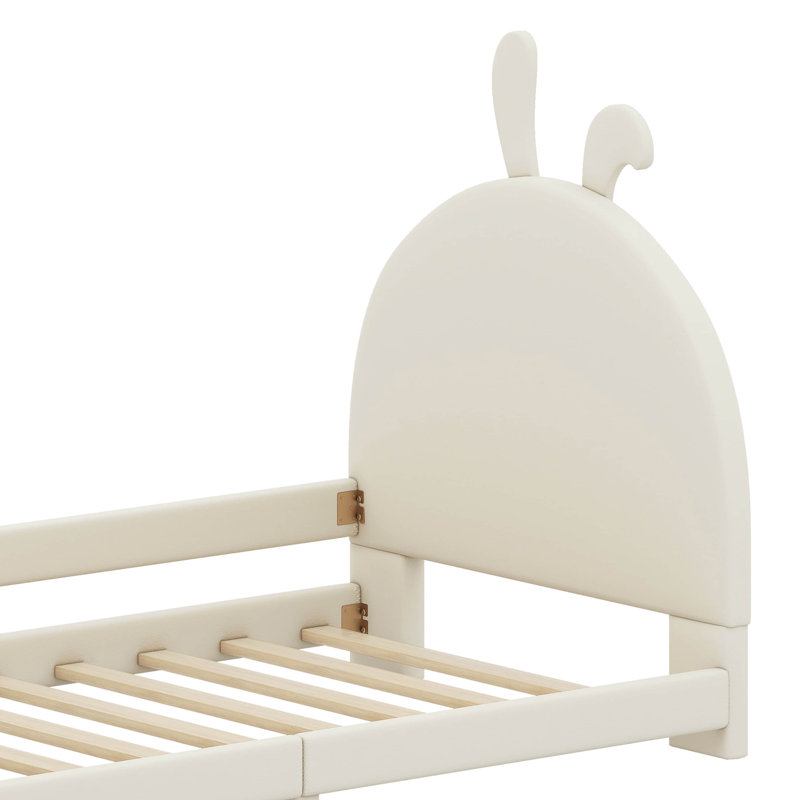 Lit de jour simple tapissier Janmarcos, Beige