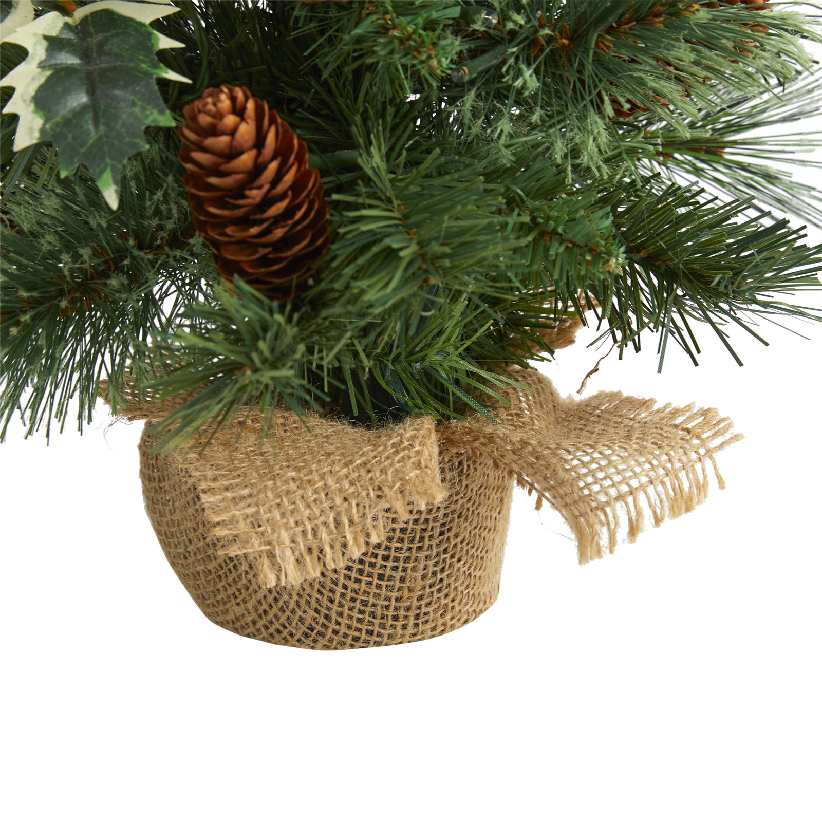 18' Lighted Artificial Pine Christmas Tree