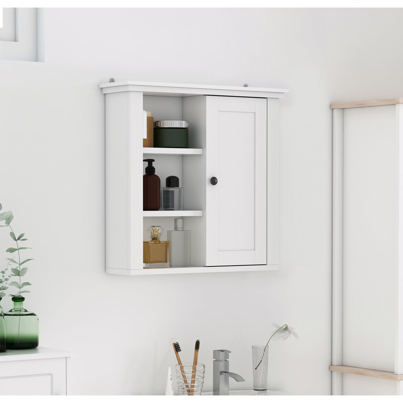 Armoire de salle de bain murale Januszka, Blanc