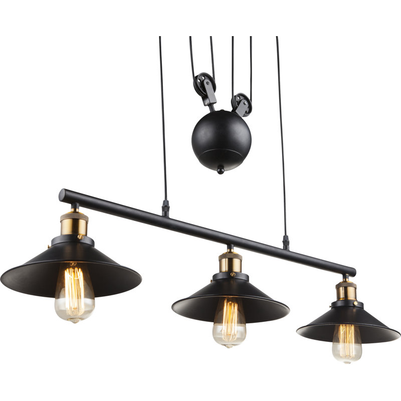 3 - Light Black Kitchen Island Pendant