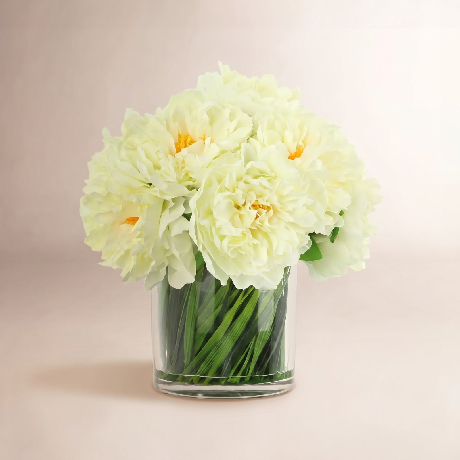 Merlyn Peony Floral Arrangement, Cream