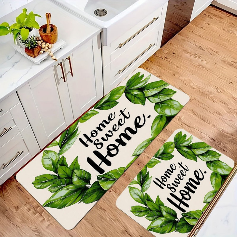 Paquet de 2 couronnes vertes Green Leaf