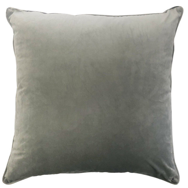 Zeppelin Square Pillow Cover & Insert, Silver