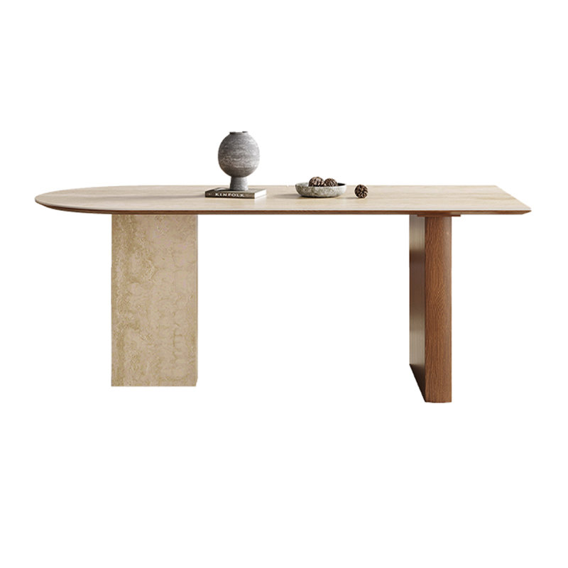 Table de salle à manger à forme libre French French Creative, H 29,52 po x L 78,74 po x l 35,43 po