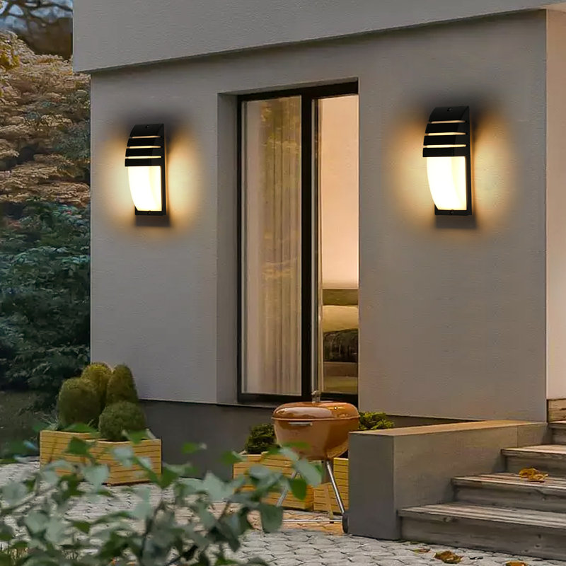 Stepfanie 7.5cm H Integrated LED Outdoor Sconce, Satin Black
