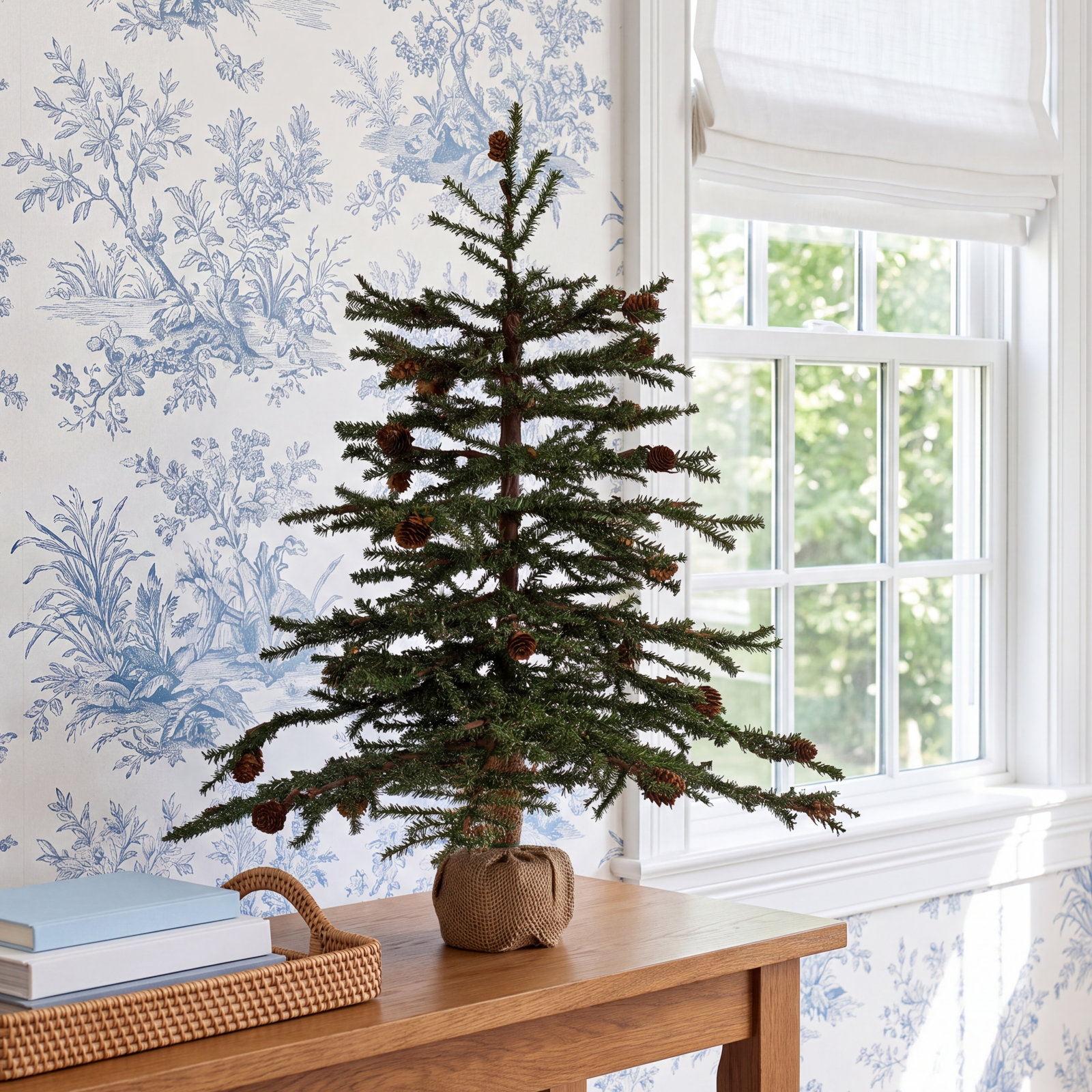 Eastport Pre-Lit Pine Christmas Tree, 2' H, Unlit