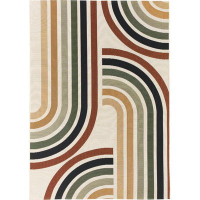 Rummond Abstract Flat Weave Area Rug
