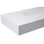 Meuble-lavabo mural simple de 91 cm (36 po) avec comptoir en surface solide-709796152