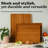 3 Pack Bamboo Cutting Boards Set for Kitchen-112229883