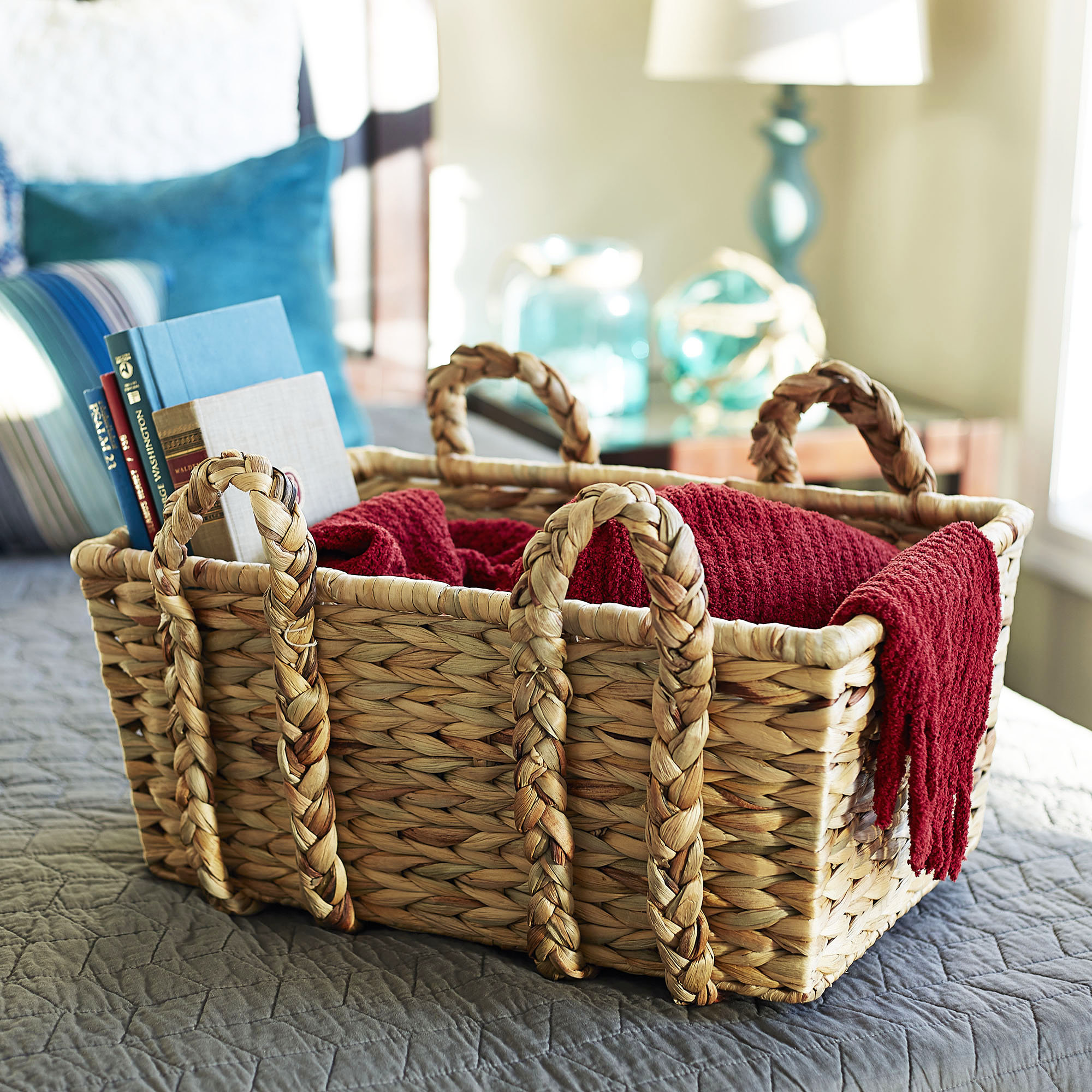 Garfield Wicker Basket With Handles 1