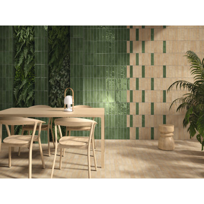 San Miyos 3" x 10" Porcelain Brick Look Subway Wall & Floor Tile