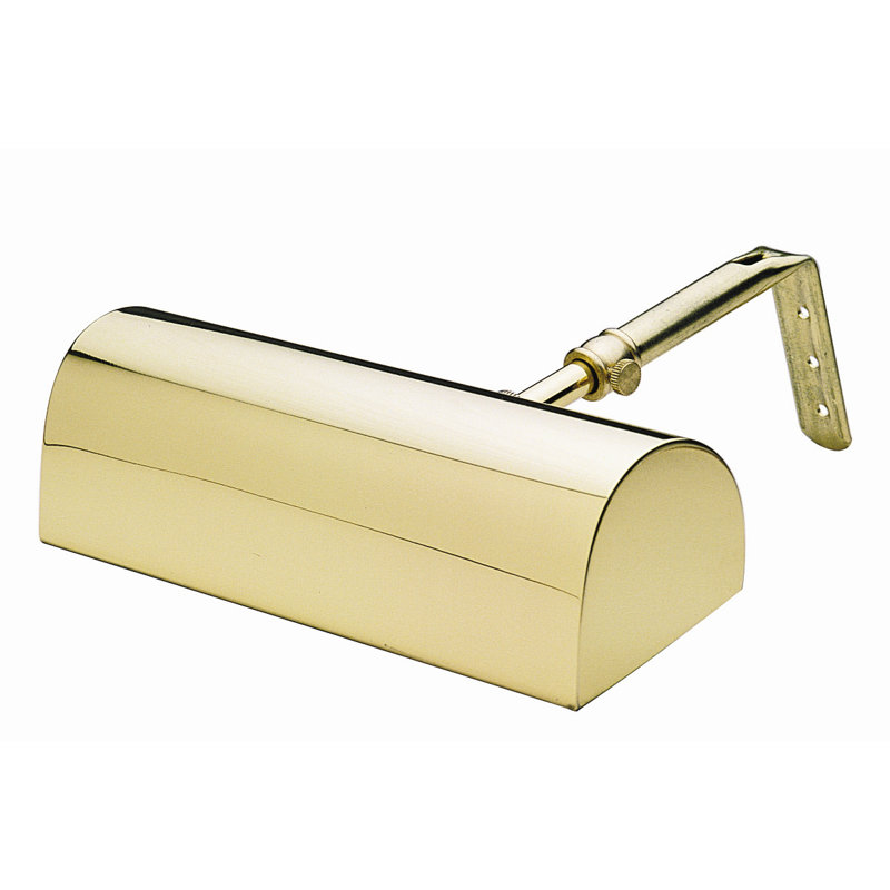 Dimmable Frame Mounted Picture Light, 2.25" H x 8" W x 7" D, 15T7F, Polished Brass
