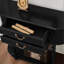 Black Solid Wood Console Table-1287453588