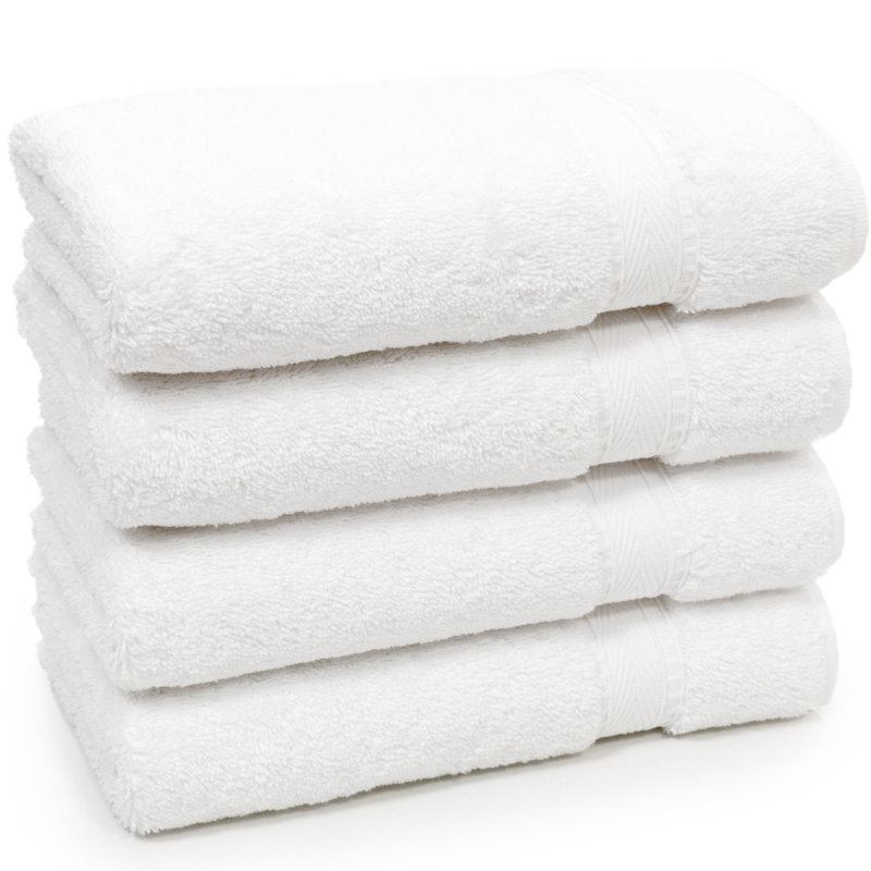 Essuie-mains en coton Sinemis, Blanc