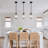 1-Light Modern Crystal Single Pendant Light With Adjustable Height -465480788