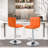 Faux Leather Swivel Bar Stools, Adjustable Counter Height Barstools Chair with Backrest and Footrest-446342093-518786943