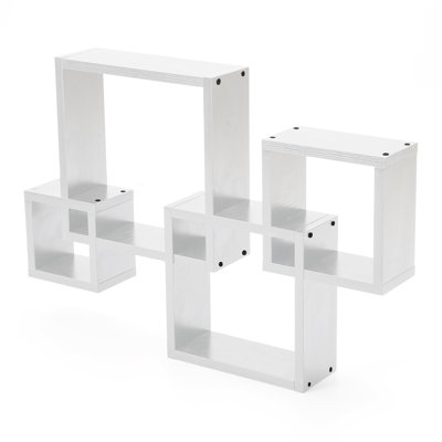 Bostow 4 Piece Square Floating Shelf
