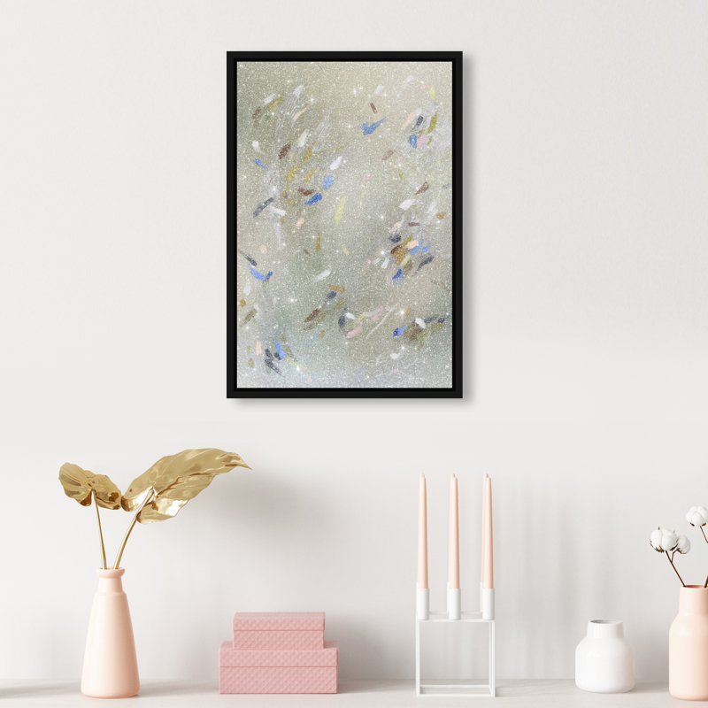 Spontaneous Trace Print by Oliver Gal, 16"H x 11"W, Black Floater Frame