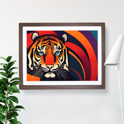 Abstract Tiger Vol.1 - Framed Print