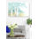Forêt de rêve, feuilles, bouleau, vert, bleu sarcelle, jaune