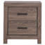 Table de chevet 2 tiroirs Barrel Oak
