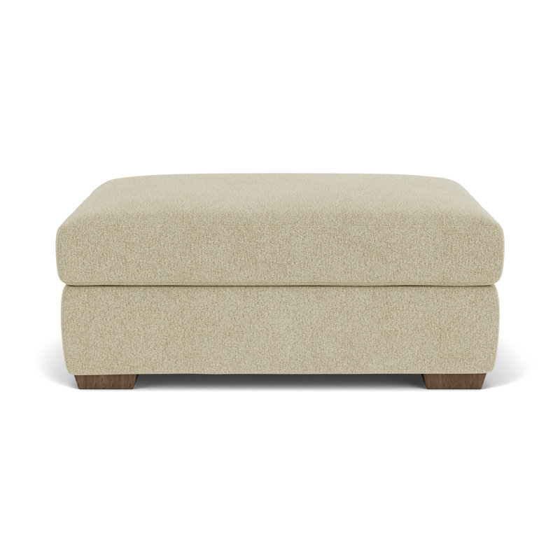 Upholstered Ottoman, Antique Polypropylene/Olefin