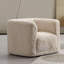 Fauteuil d'appoint pivotant beige