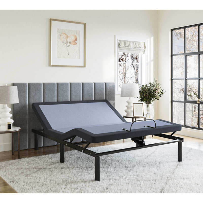 Base de lit grand ajustable Os25, avec massage du corps et 41 po Ensemble profond avec ajustement du pied de la tête, Queen