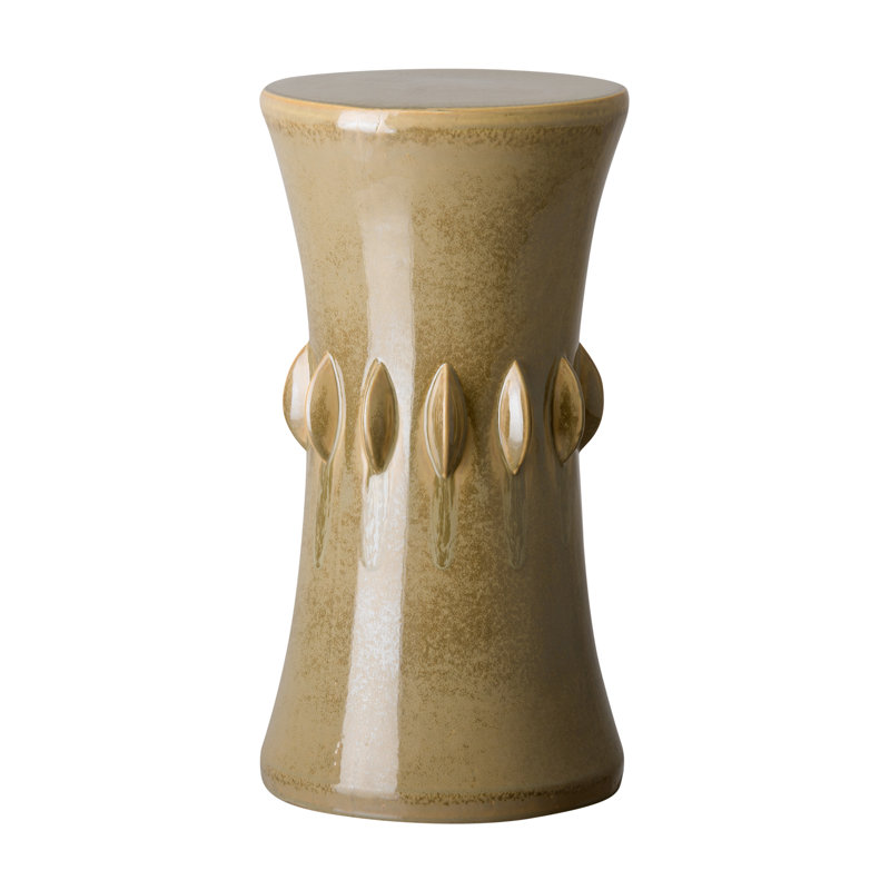 Vase de table en céramique 18" brun/extérieur Adonia