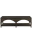 Fenwick 58" Wide Modern Traditional Cocktail Table with Adjustable Shelf