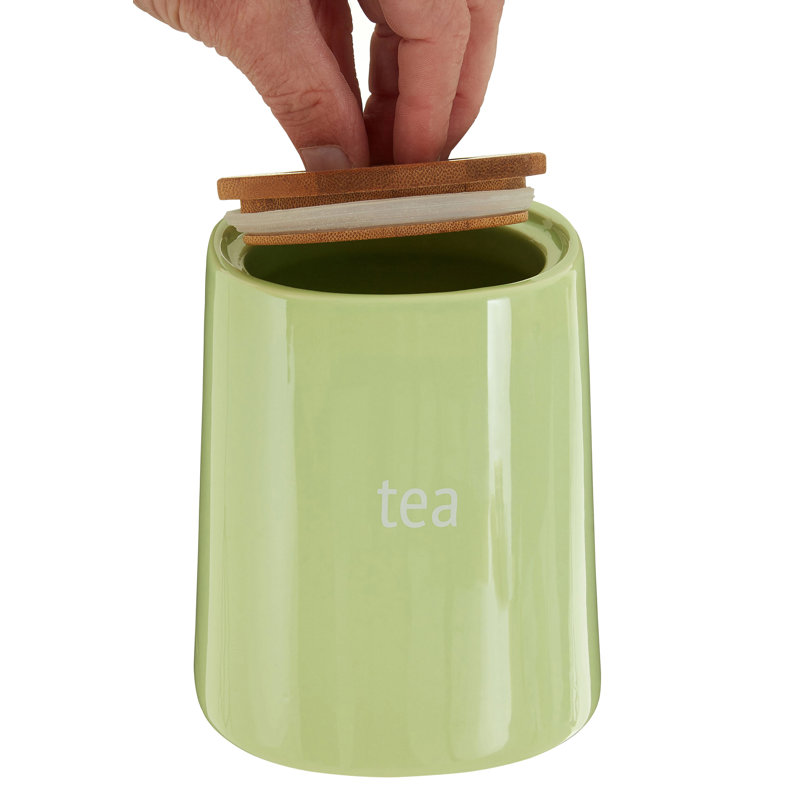 Revel Ceramic / Porcelain Jar, Green