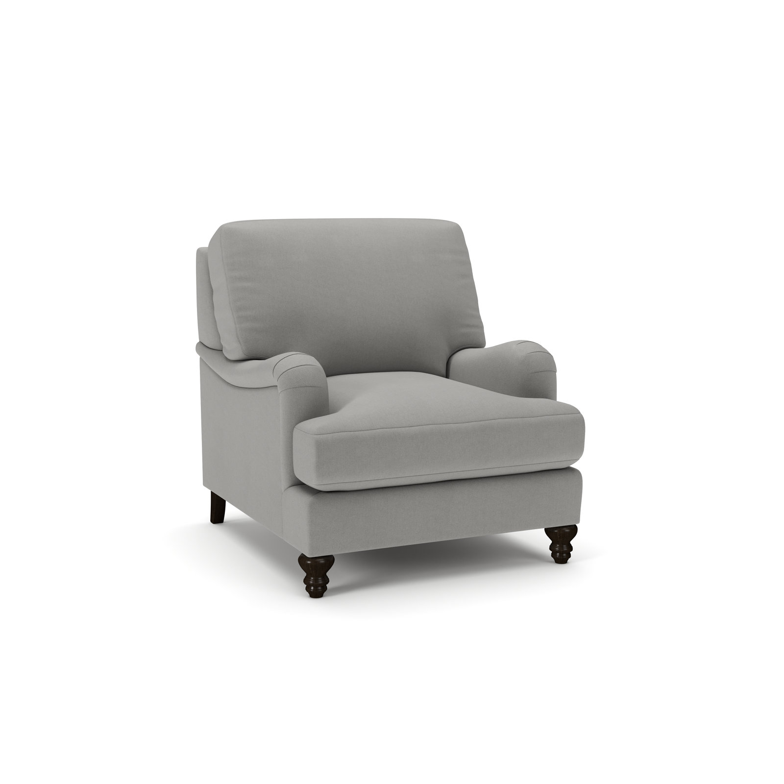 Walters Armchair, Bayou Light Gray Canvas