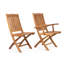 Chaise en bois de teck massif Pedasa