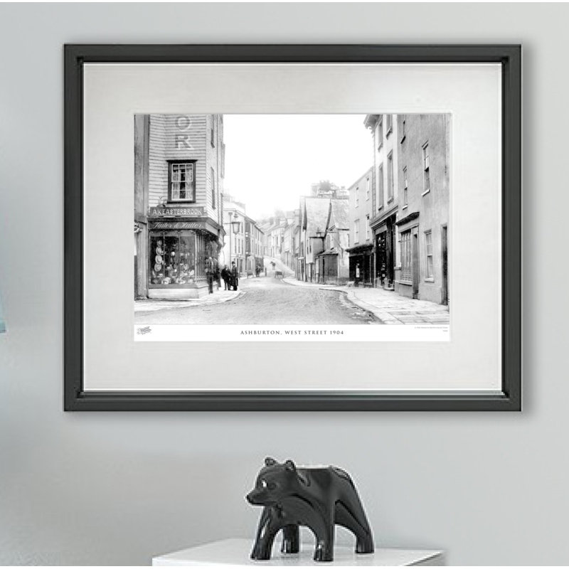 Ashburton, West Street 1904 - Single Picture Frame Print, 28cm H x 36cm W x 2.3cm D
