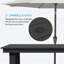 Chaise de patio en PEHD-1670623563