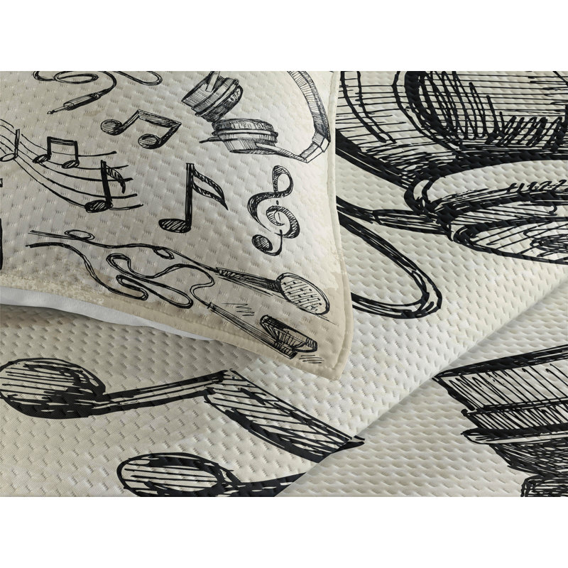 Music Polyester Coverlet