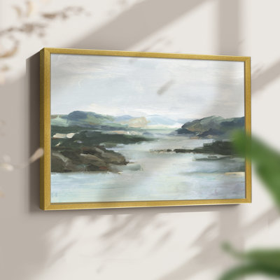 Misty Cove I -Framed Print - Restickable