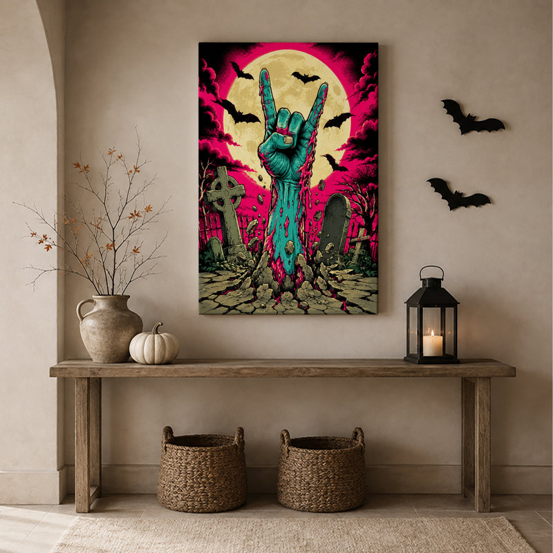 Art mural sur toile Zombie, H 36 po x l 24 po