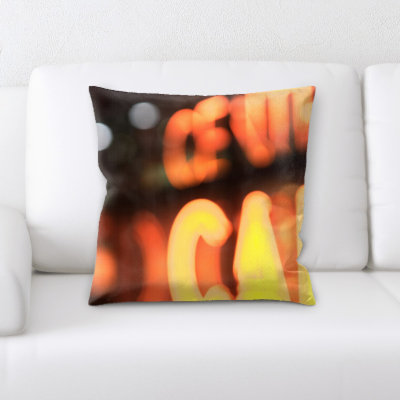 Housse et insert de coussin carré flouté