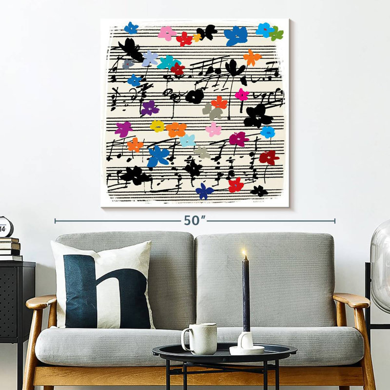 Abarca Music Notes, 33" H x 33" W