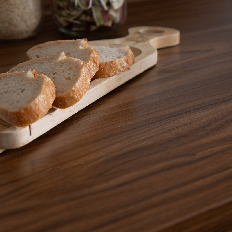 McCook 67.5cm x 2m Woodgrain Self-adhesive Vinyl Wrap for Doors and Worktops, Walnut Medium