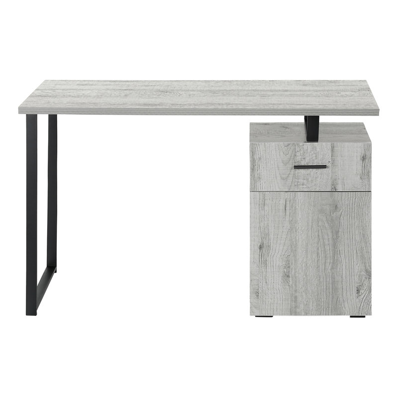 Bureau d'ordinateur, bureau personnel, ordinateur portable, installation à gauche, à droite, tiroirs de rangement, travail, stratifié, contemporain, moderne