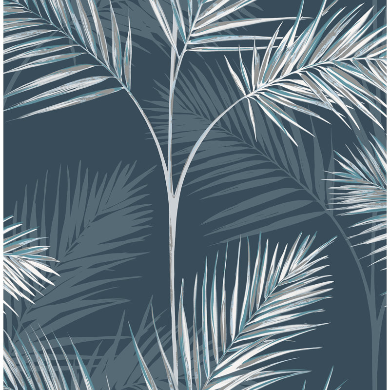 Rouleau de papier peint L 33 pi x l 20,5 po Mccann, Bleu marine