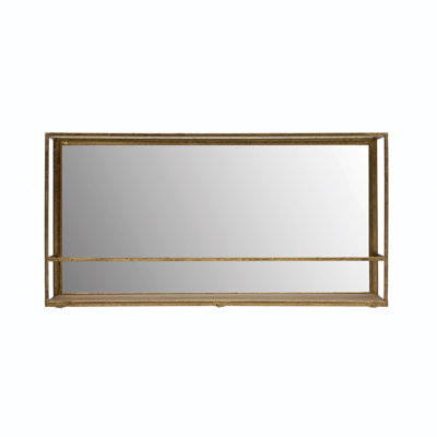 Tablette murale avec miroir